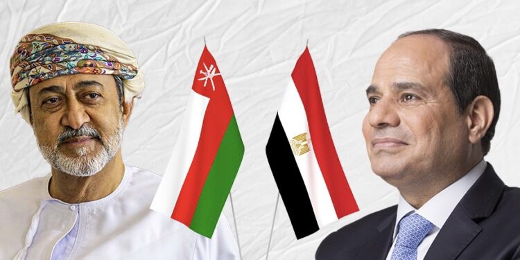 جلالة السلطان و الرئيس المصري يبحثان مسارات التعاون الوطيد بين البلدين الشقيقين