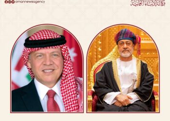 جلالة السُّلطان المعظم يهنئ ملك المملكة الأردنية الهاشميّة