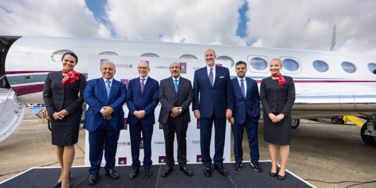 الخطوط الجوية القطرية تكشف النقاب عن أولى طائراتها من طراز جلفستريم G70054 1 الخطوط الجوية القطرية تكشف النقاب عن أولى طائراتها من طراز جلفستريم G70054