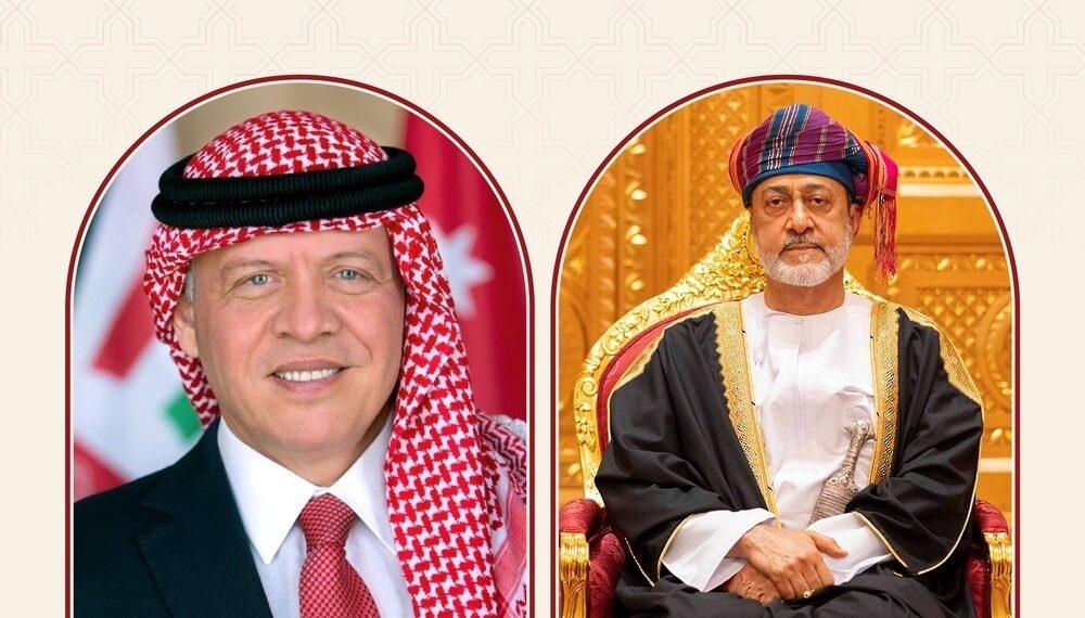 جلالة السُّلطان يهنئ ملك الأردن بذكرى توليه العرش
