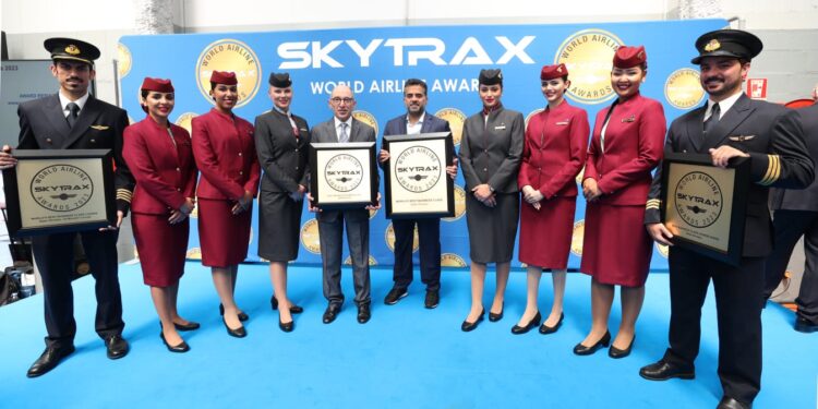 الخطوط الجوية القطرية تحصد جائزة أفضل درجة رجال أعمال في العالم