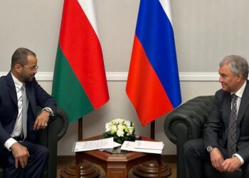 وزير الخارجية يلتقي برئيس مجلس الدوما الحكومي الروسي