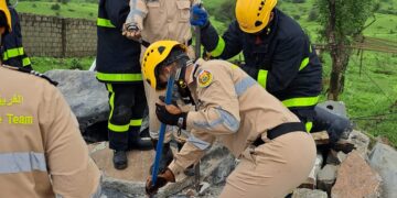 ‏انهيار غرفة قديمة على عامل بجبل أشور في ⁧‫مرباط‬⁩