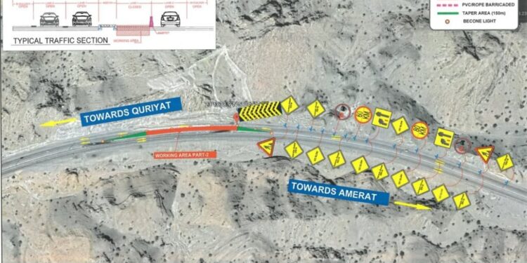 ابتداءً من مساء اليوم.. إغلاق جزئي لشارع ⁧‫العامرات‬⁩ – ⁧‫قريات‬⁩