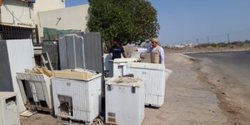 حملة تفتيشية وتوعوية مكثفة على المحال التجارية بالمنطقة الصناعية بالخابورة