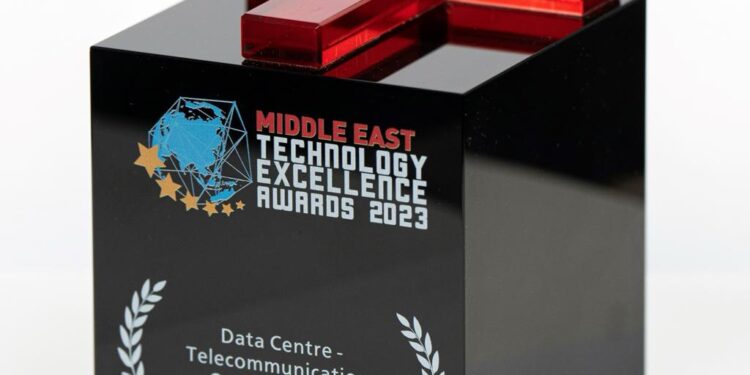 أوريدو تفوز بجائزة مركز البيانات بفئة الاتصالات خلال حفل توزيع جوائز الشرق الأوسط للتميز التكنولوجي 2023