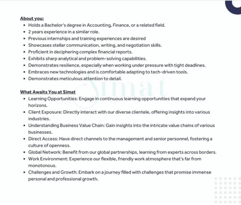 شركة سمات لتنمية الموارد البشرية تعلن وظيفة شاغرة 3 IMG 7281