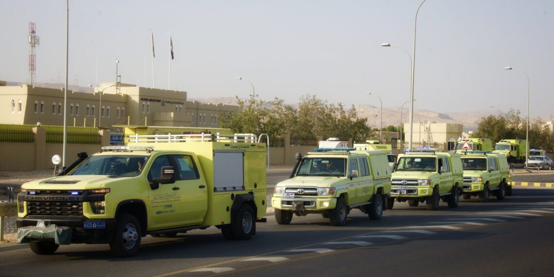 تسيير القوة المساندة الثانية إلى ⁧‫ظفار‬⁩ للتعامل مع تأثيرات الإعصار المداري ⁧‫”تيج‬⁩ “
