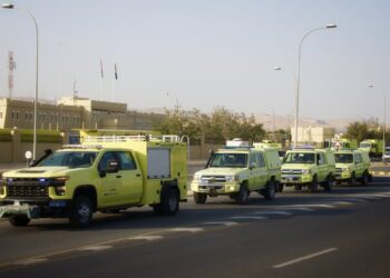 تسيير القوة المساندة الثانية إلى ⁧‫ظفار‬⁩ للتعامل مع تأثيرات الإعصار المداري ⁧‫”تيج‬⁩ “