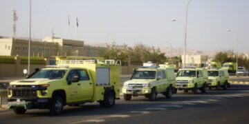 تسيير القوة المساندة الثانية إلى ⁧‫ظفار‬⁩ للتعامل مع تأثيرات الإعصار المداري ⁧‫”تيج‬⁩ “