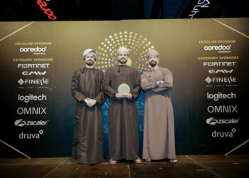 تكريم أوريدو خلال حفل توزيع جوائز تكنولوجيا المعلومات والاتصالات الذكية للعام 2023م