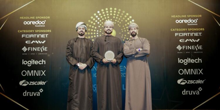 تكريم أوريدو خلال حفل توزيع جوائز تكنولوجيا المعلومات والاتصالات الذكية للعام 2023م