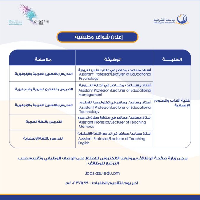 جامعة الشرقية تعلن وظائف شاغرة 2 IMG 0107