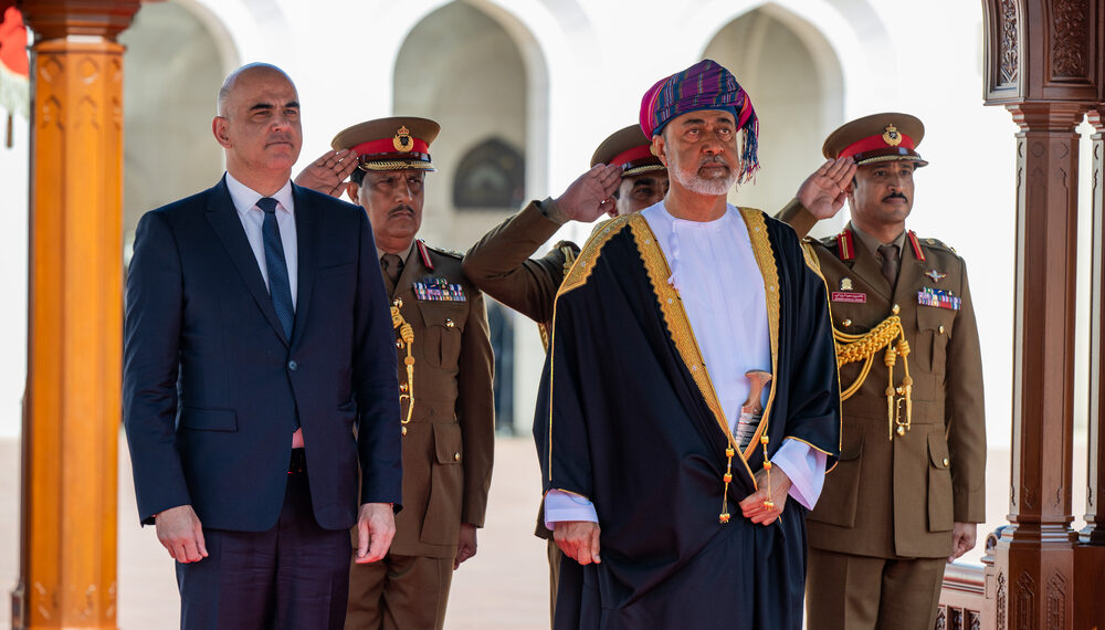 جلالةُ السُّلطان المعظم يستقبل رئيـس الاتحاد السويسري