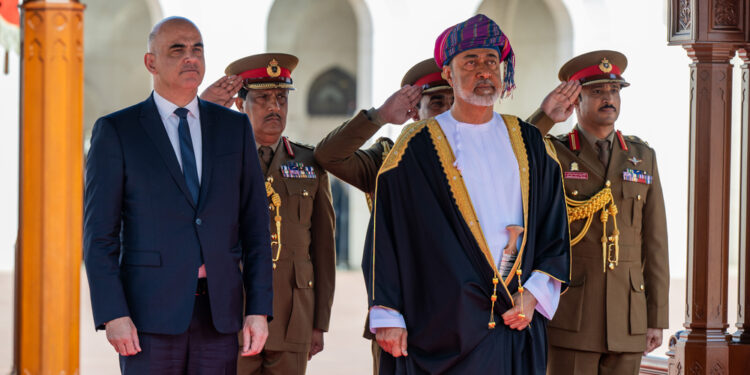 جلالةُ السُّلطان المعظم يستقبل رئيـس الاتحاد السويسري 1 جلالةُ السُّلطان المعظم يستقبل رئيـس الاتحاد السويسري