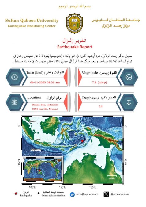 رصد هزة أرضية تبعد 8398 كم عن مسقط 2 IMG 9088