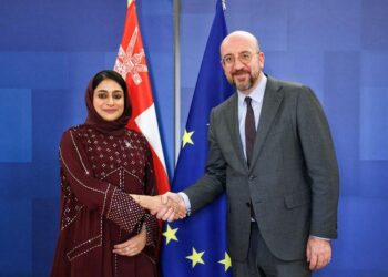 تحيّاتُ جلالةِ السُّلطان المعظم إلى رئيس المجلس الأوروبي نقلتها رئيسة بعثة سلطنة عُمان لدى الاتحاد الأوروبي