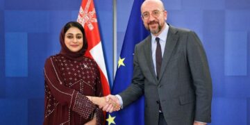 تحيّاتُ جلالةِ السُّلطان المعظم إلى رئيس المجلس الأوروبي نقلتها رئيسة بعثة سلطنة عُمان لدى الاتحاد الأوروبي