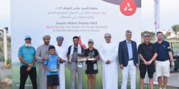 بنك مسقط يشارك في إنجاح تنظيم بطولة السيد عباس للجولف لهذا العام