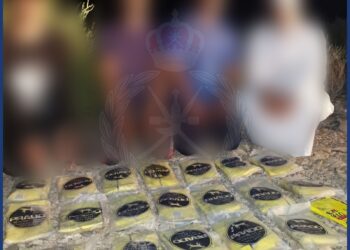 القبض على مواطن و 4 متسللين حاولوا تهريب 25 كيلوجرامًا من مخدر الحشيش