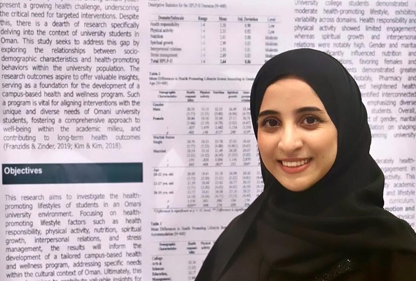 بحث علمي في جامعة نزوى.. يبحث في صحة ورفاهية الطالب الجامعي