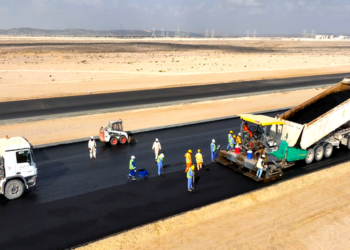 إنجاز أكثر من 34 بالمائة من أعمال الطريق الوطني 32 بالدقم