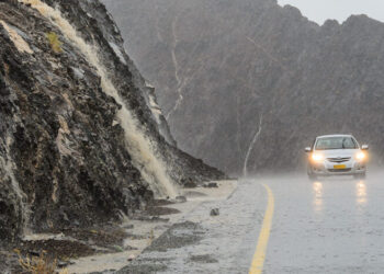 تنبيه رقم “1” بغزارة الأمطار المتوقعة