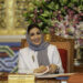 السّيدة الجليلة حرم جلالة السُّلطان المعظّم تهنئ المعلمين والمعلمات 
