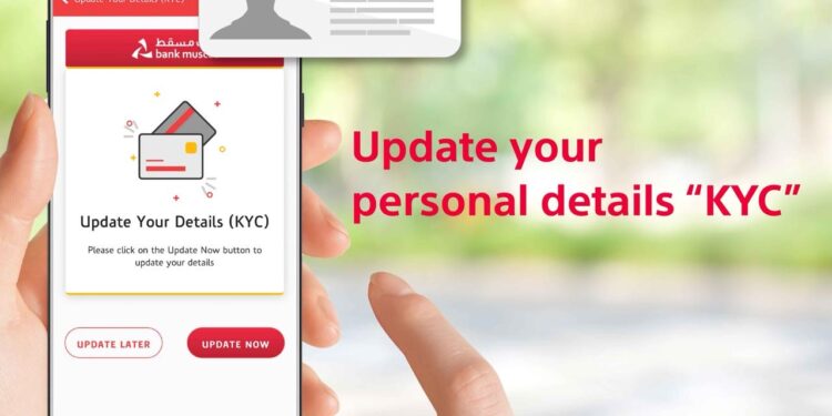 Update Know Your Customer (KYC) Details through Bank Muscat Mobile and Internet Banking