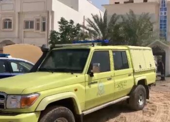 ‏انهيار جزء من أرضية أحد المباني بالبريمي