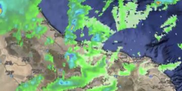 استمرار تدفق السحب الماطرة وهطول أمطار متفاوتة الغزارة