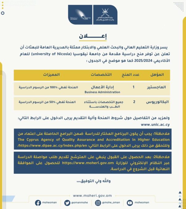 طرح منح دراسية مقدمة من جامعة نيقوسيا 2 IMG 8090