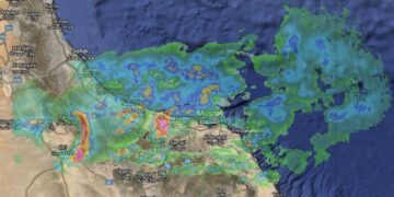 نشاط وتدفق خلايا رعدية متفاوتة الغزارة على أجزاء من المحافظات الشمالية