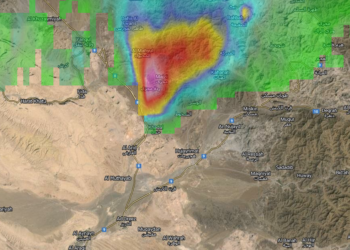 تواجد خلايا رعدية عميقة على ولايات محافظة الظاهرة “عبري – ينقل”