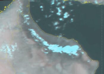 ظهور نشاط السحب الركامية على أجزاء من جبال الحجر