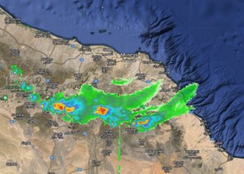 هطول أمطار رعدية متفاوتة الغزارة على أجزاء من المحافظات