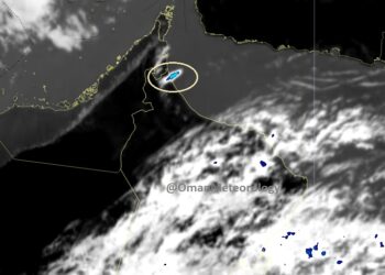 الأرصاد : نشاط خلية رعدية على محافظة شمال الباطنة