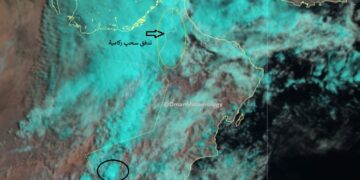 الأرصاد : تشكل وتدفق خلايا رعدية ماطرة على عدد من المحافظات