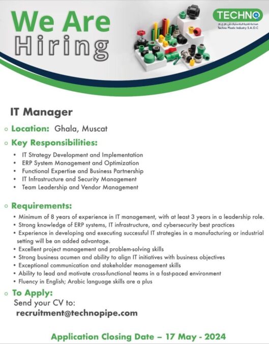 شركة صناعة تقنية البلاستيك تعلن وظيفة شاغرة 2 IMG 0894