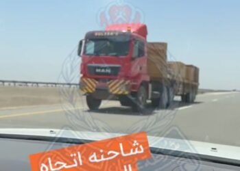 إيقاف سائق شاحنة بعد سيره في الاتجاه المعاكس لحركة السير بأدم