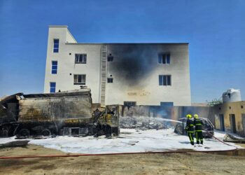 وفاة شخصين في حريق صهريج بالسيب