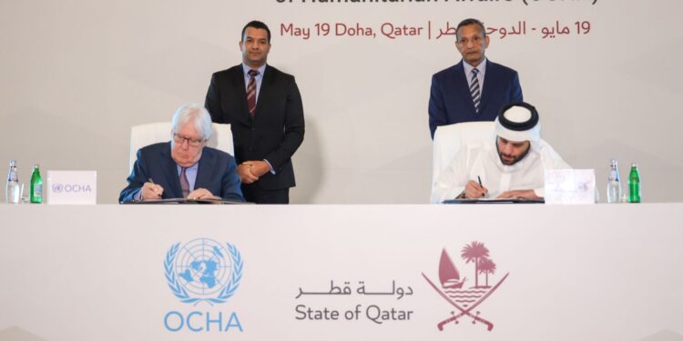 مذكرة تفاهم بين الخطوط الجوية القطرية ومكتب الأمم المتحدة لتنسيق الشؤون الإنسانية 1 مذكرة تفاهم بين الخطوط الجوية القطرية ومكتب الأمم المتحدة لتنسيق الشؤون الإنسانية