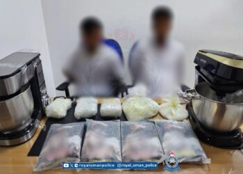 ضبط شخصين بحوزتهما كمية من مخدري الكريستال والحشيش