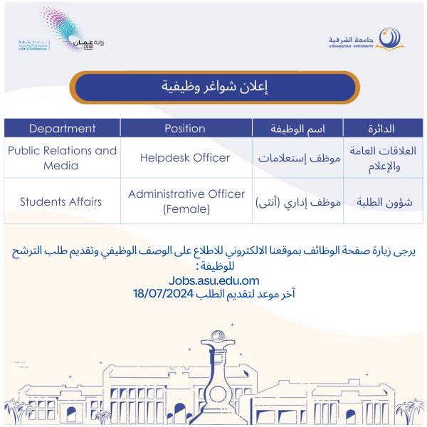 جامعة الشرقية تعلن وظائف شاغرة 2 IMG 5509