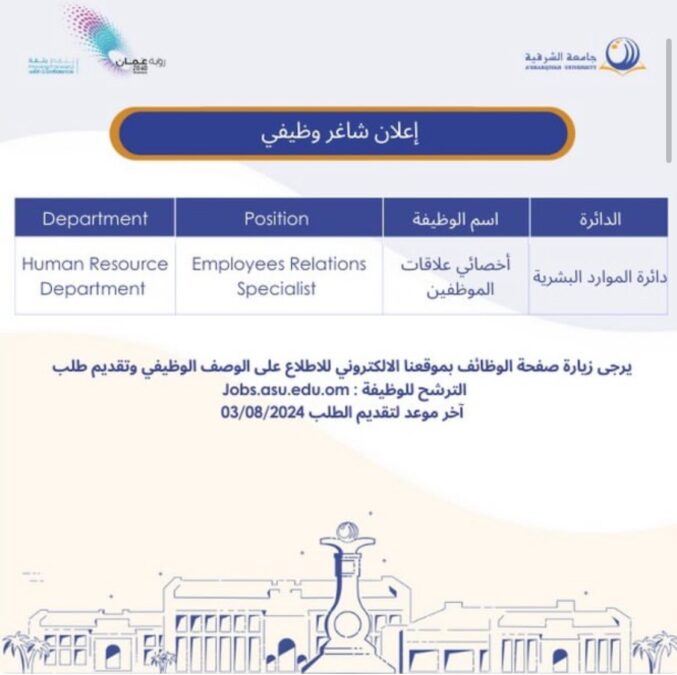 جامعة الشرقية تعلن وظائف شاغرة 3 IMG 7556