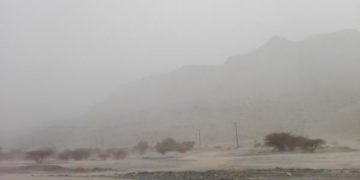 الطقس : تصاعد الغبار والأتربة في المناطق الصحراوية والمكشوفة