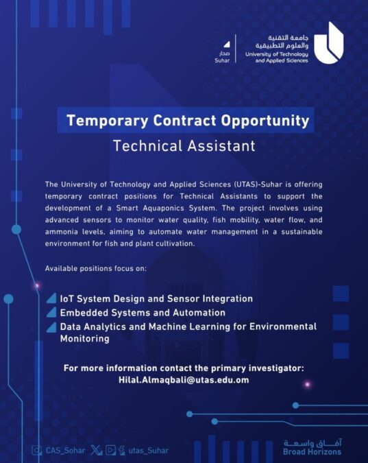 جامعة التقنية والعلوم التطبيقية بصحار تعلن وظيفة شاغرة 2 IMG 1538