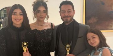 بالصور.. تكريم الفنان أحمد زاهر وبناته ليلى وملك ومنى في ملتقى نجم العرب لعام 2024م