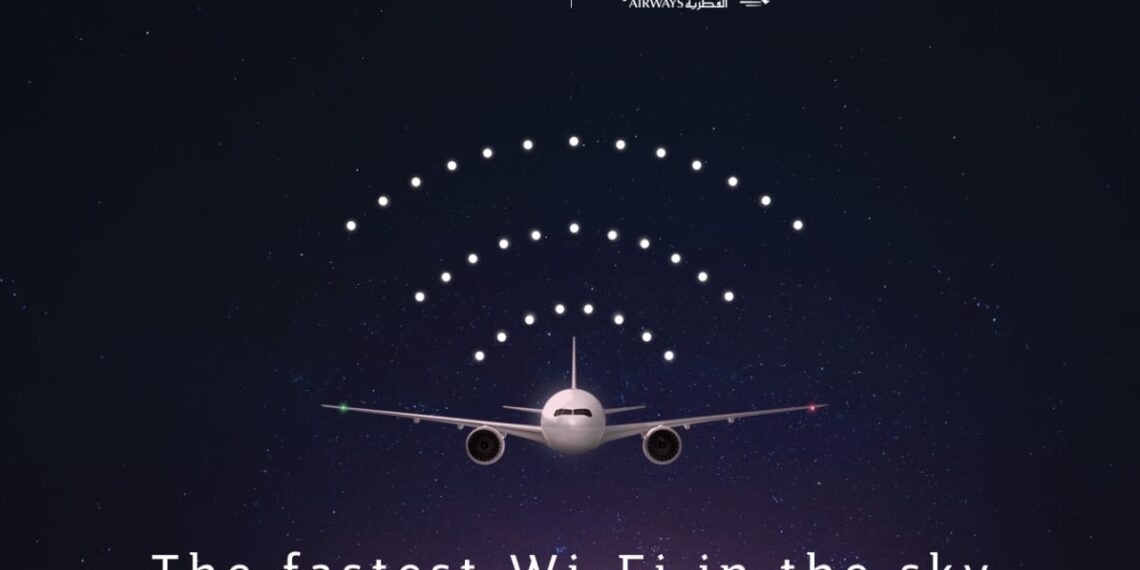 الخطوط الجوية القطرية تطلق أول رحلة جوية في العالم على متن طائرة بوينغ 777 مُزوّدة بخدمة Starlink للاتصال اللاسلكي بالإنترنت