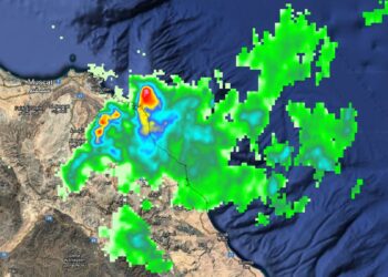 هطول أمطار متفاوتة الغزارة على الأجزاء الجنوبية من محافظة مسقط